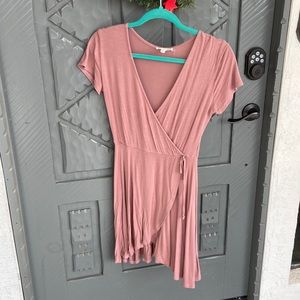 Pink wrap dress!